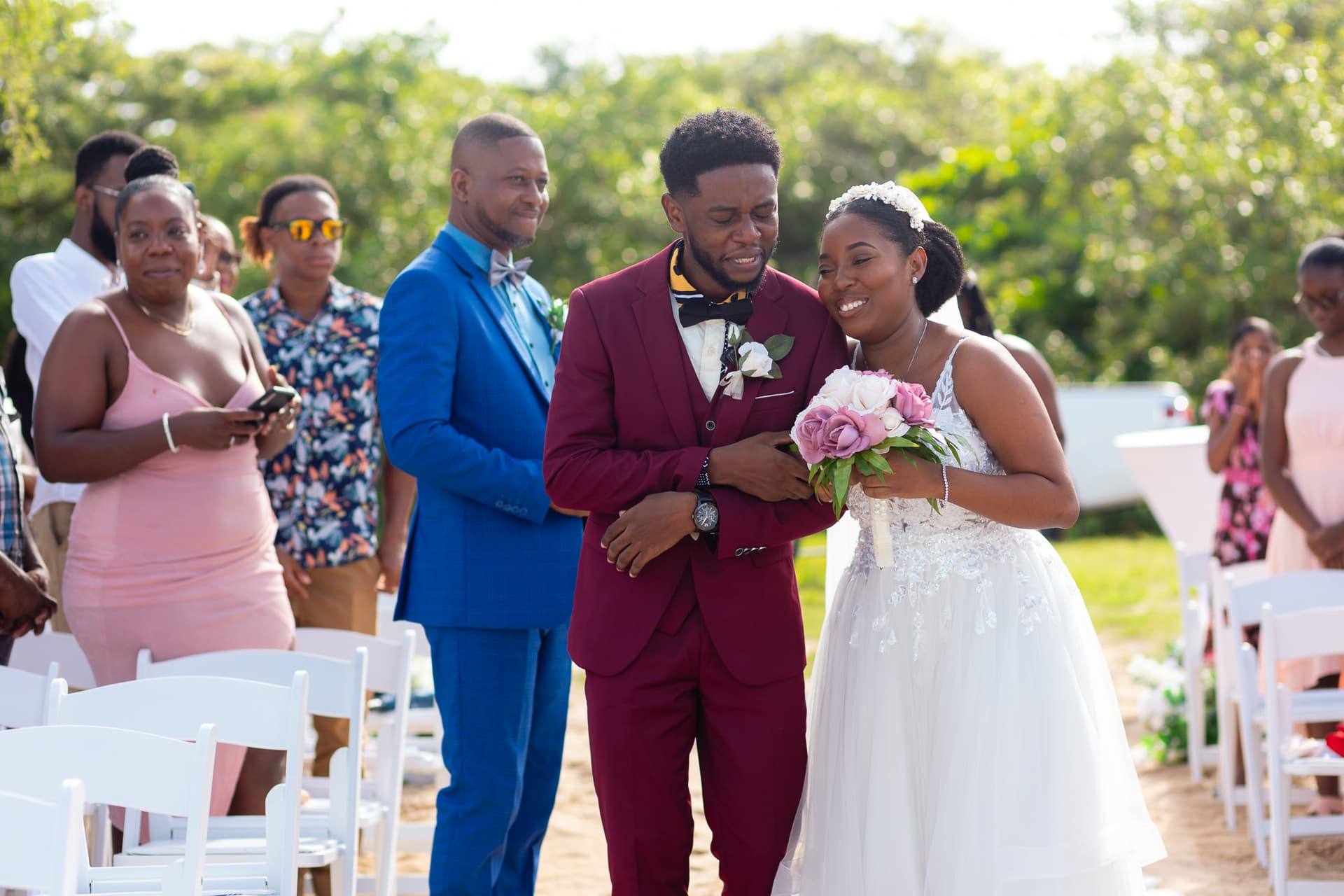 Wedding ceremony moment
