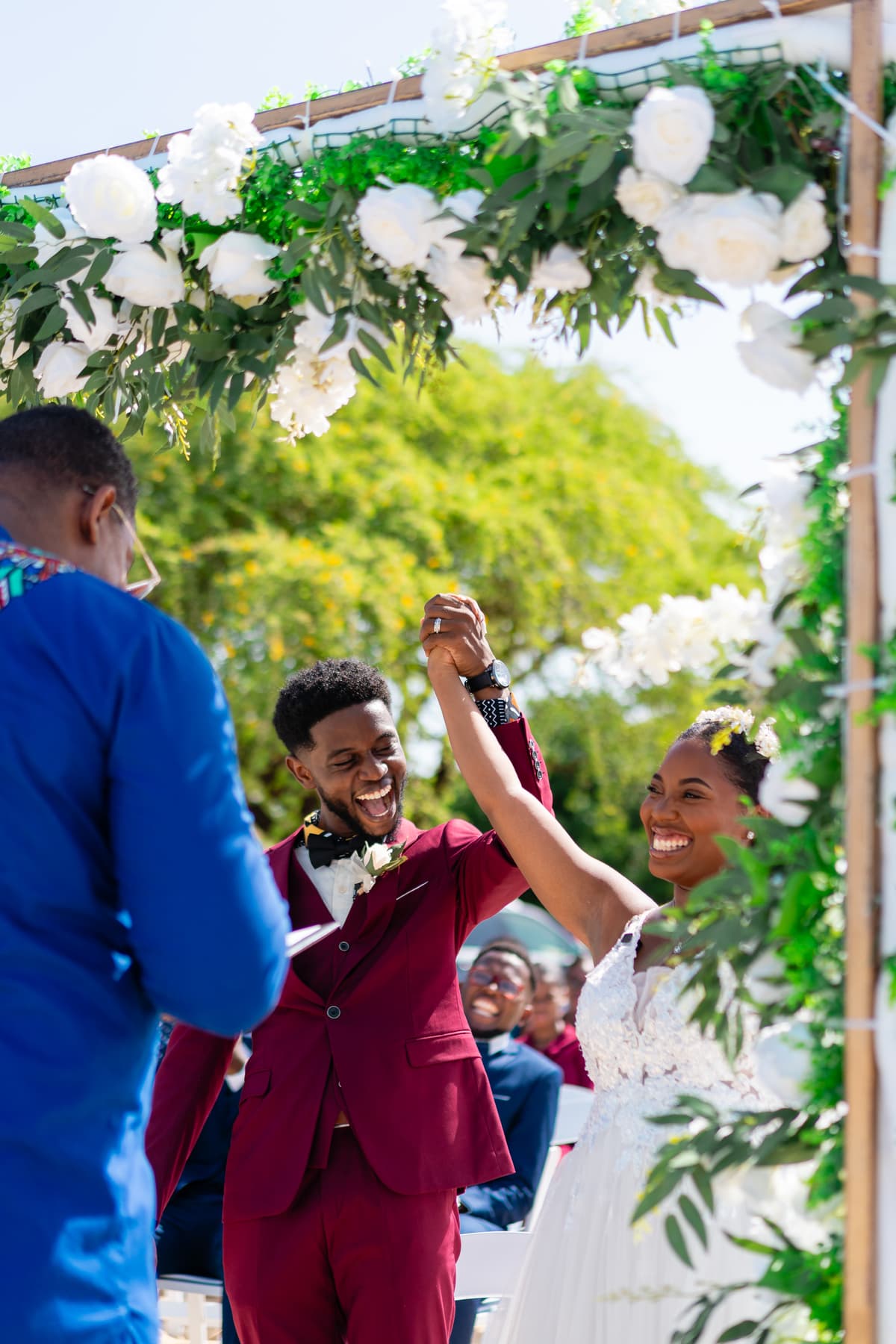 Large and colorful wedding